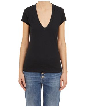 Dondup V Neck T-Shirt - Black