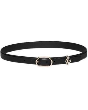 Gucci Belt With Oval Buckle - White
