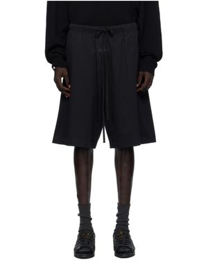 Fear Of God Embossed Patch Drawstring Shorts - Black