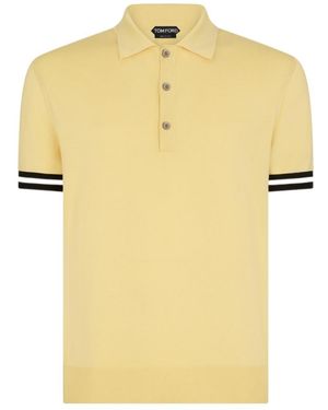 Tom Ford Short-Sleeved Polo Shirt - Yellow