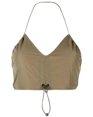 MISBHV Drawstring Strap Halterneck Bra Top - Multicolour
