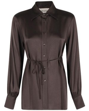 Semicouture Long-Sleeved Shirt - Brown