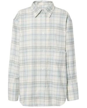 Rohe Checked Cotton Shirt - White