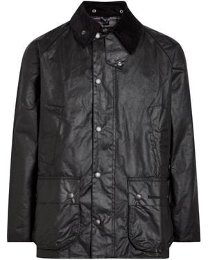 Barbour Waxed Cotton Utility Jacket - Black