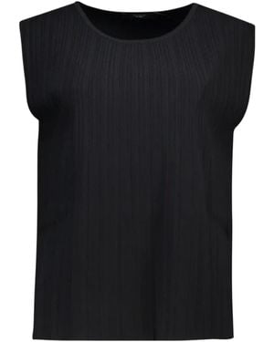 Weekend by Maxmara Pleated T-Shirt - Black