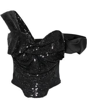 Vivienne Westwood Knot Sequin Embellished Corset Top - Black