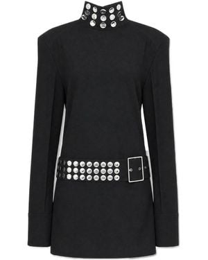 IRO Oneiric Studded Belt Mini Dress - Black