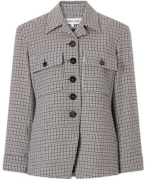 Veronica Beard Houndstooth Blazer - Gray