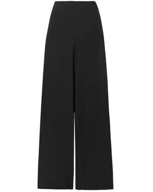 Theory Loose-Leg Elastic Waistband Trousers - Black