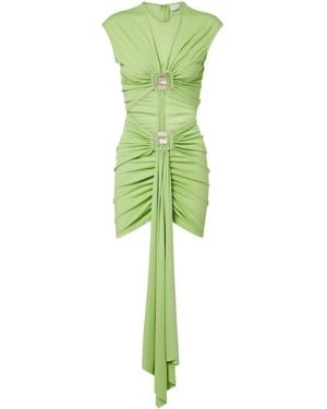 Christopher Esber Hollow-Out Mini Dress - Green