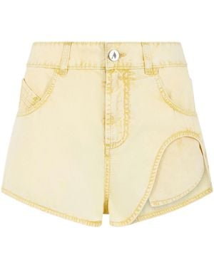 The Attico Belt Loop Shorts - Natural