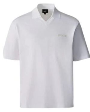 Mackage Short-Sleeves Polo Shirt - White