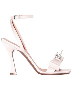 Acne Studios Studded Bow-Detail Sandals - White