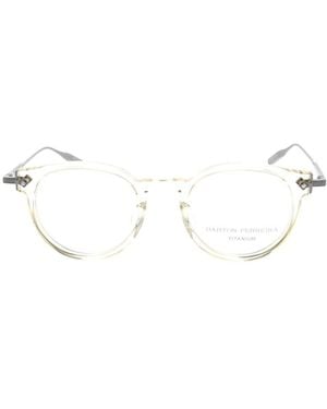 Barton Perreira Eugene Oval Frame Glasses - White