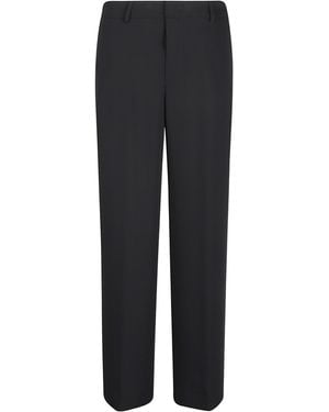 Pt Pantaloni Hidden Opening And Closing Casual Trousers - Black