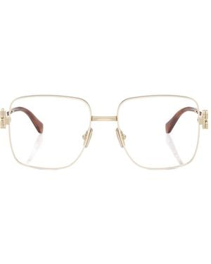 Miu Miu Eyewear Square Frame Glasses - White