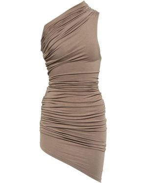 Entire studios One-Shoulder Jersey Minidress - Brown