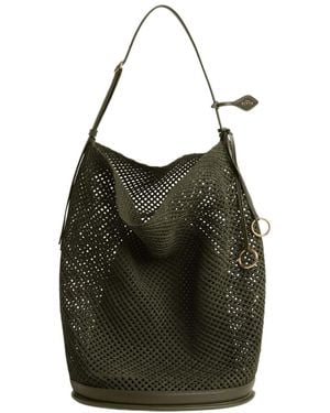 Alaïa Alaïa Le Hip Large Mesh Bucket Bag - Black