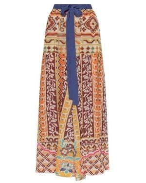 Etro Tie-Waisted Side-Slit Pants - White