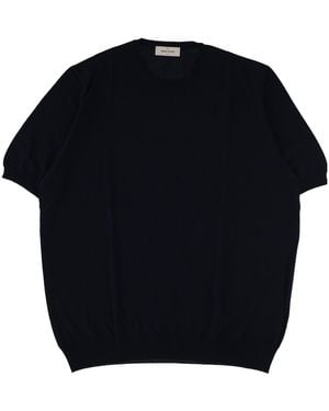 Gran Sasso Short Sleeved Knitted Jumper - Black