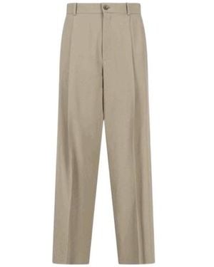 The Row Casual Trousers With Belt Loops - Natural