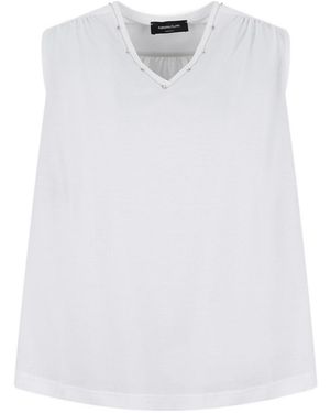 Fabiana Filippi V-Neck Overshirt - White