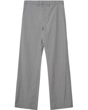 Rier Casual Trousers With Belt Loops - Grey