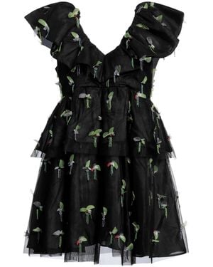 Ganni Colorful Sleeveless Maxi Dress - Black