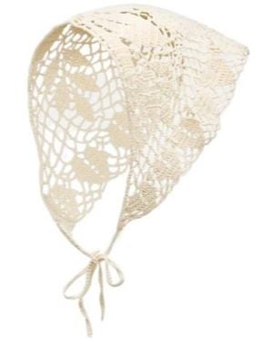 Magda Butrym Crochet Cotton Scarf - White