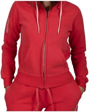 PODHIO Zip-Front Hoodie - Red