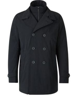 Herno Double-Breasted Trench Coat - Blue