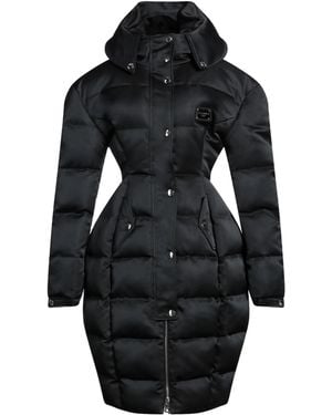Dolce & Gabbana Thickened Hooded Down Jacket - Black
