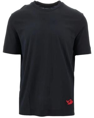 Emporio Armani Embroidery T-Shirt - Black