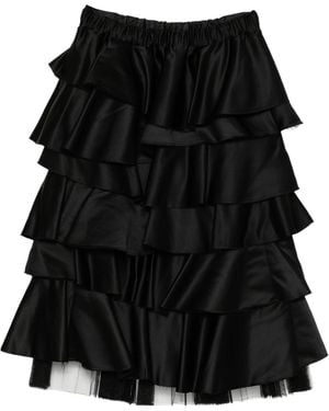 Comme des Garçons Elasticated Waistband Skirt - Black