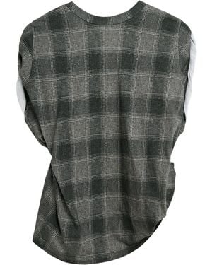 Our Legacy Checkered Tank Top - Gray