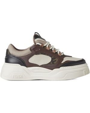 【フェンディ】 Trainers - Low-Tops スニーカー Fendi Match Sneakers Leather Black | Fendi
