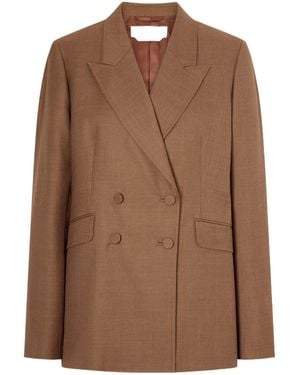 Gabriela Hearst Long-Sleeved Suit Jacket - Brown