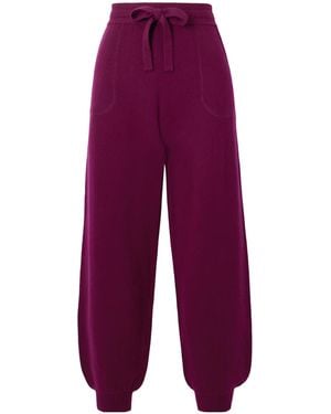 Eres Drawstring Pocket Pants - Purple