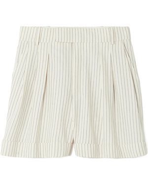 FRAME Striped Shorts - White