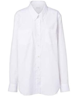 Dries Van Noten Cotton Poplin Shirt - White