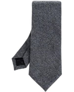 Bottega Veneta Light Wool Flannel Tie - Grey
