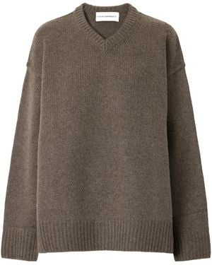 Nour Hammour Oversized Jumper - Brown
