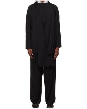 Kiko Kostadinov Draped-Detail Blazer - Black