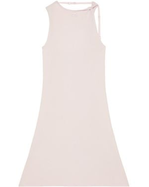 Courreges Twist-Strap Fitted Minidress - Pink