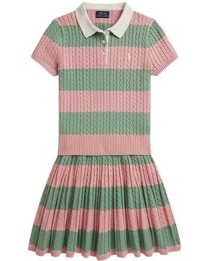 Ralph Lauren Polo Shirt And Skirt Set - Green