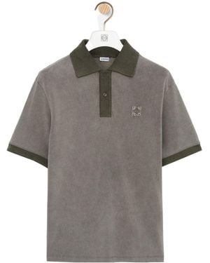 Loewe Short-Sleeved Polo Shirt - Gray