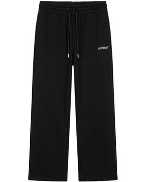 Off-White c/o Virgil Abloh Logo Detailed Drawstring Joggers - Black