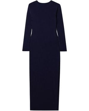 Norma Kamali Stretch-Jersey Gown - Blue