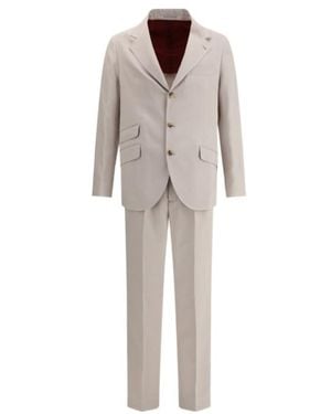 Brunello Cucinelli Single-Breasted Suit - Grey