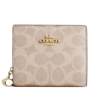 COACH Rectangular Wallet - Natural